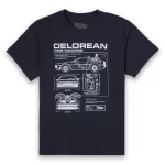 Oferta camiseta – CAMISETA REGRESO AL FUTURO DELOREAN – HOMBRE – AZUL MARINO