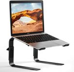 Chollo soporte portátil – BONTEC Soporte Portátil para Portátil de 10-17 Pulgadas, Soporte de Computadora Escritorio Ergonómico de Altura Ajustable, Soportar hasta 8 kg, Negro