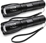 Chollo linternas LED – Linterna LED Alta Potencia – Mini Potentes 2000 Lúmenes Antorcha de Mano, 5 Modos, Zoomable, para Ciclismo Camping Montañismo, pack de 2 unidades