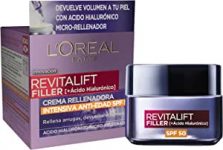 Chollo ácido Hialurónico – L’Oréal Paris – Crema rellenadora intensiva con Ácido Hialurónico y SPF 50