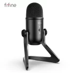 Chollo micrófono – FIFINE-Micrófono USB profesional para PC, amplificador con salida de auriculares, control de volumen, para grabación/streaming/jugar, K678