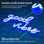 Chollo neón LED «good vibes» varios colores