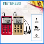 Chollo radio FM/AM – RETEKESS-Radio Digital estéreo V112 Mini FM AM, receptor portátil recargable con llave de bloqueo de auriculares para caminar