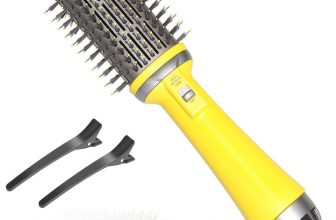 Chollo cepillo secador – Secador de pelo multifuncional para mujer, cepillo de aire caliente, estilizador y voluminizador, alisador de pelo, rizador,