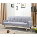 Sofá cama Toronto azul gris y gris oscuro