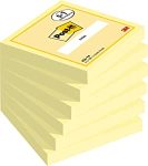 Chollo Post-It Notas Canary Yellow, Paquete de 5 + 1, 100 Hojas por Bloc, 76×76 mm.