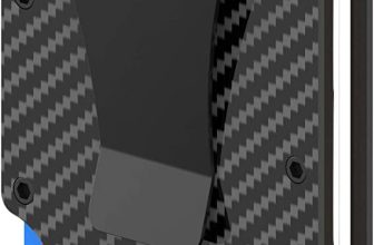  Tarjetero de Fibra de Carbono Cartera con Protección RFID