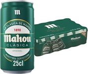 Cerveza Mahou Clasica Pack de 24 Latas 25cl.