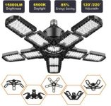 Luces LED de garaje con 8 paneles ajustables