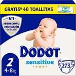 Dodot Pañales Bebé Sensitive Talla 2