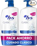 H&S Champú Anticaspa Classic Para todo tipo de pelo 2×1000 ml