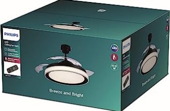Ventilador de techo Philips Bliss con luz LED  y mando
