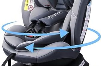 Reecle Silla de Coche Giratoria con ISOFIX  Grupo 0+/1/2/3