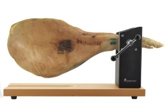 Jamonero BERGNER Masterpro de madera con soporte en acero inoxidable