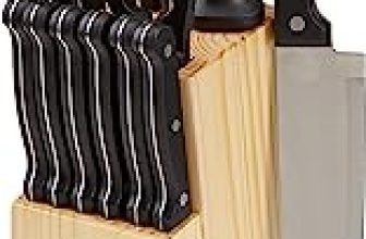 Juego de cuchillos de cocina y soporte (14 piezas)