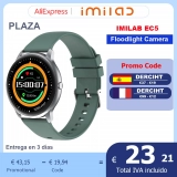 Chollo smartwatch – IMILAB-reloj inteligente KW66 para hombre y mujer, pulsera deportiva con control del ritmo cardíaco, podómetro, para Honor, Huawei y Xiaomi