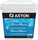 Cloro 10 efectos AXTON en pastillas 5 kg