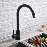 Grifo de cocina mate de acero inoxidable