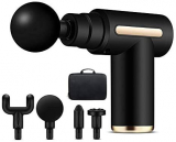 Chollo pistola masajes – Pistola de Masaje Muscular Mini Masajeador de Tejido con 4 Cabezales