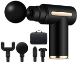 Pistola de Masaje Muscular Mini con 4 Cabezales