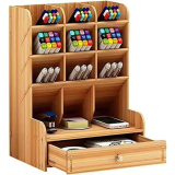 Organizador de Escritorio de Madera