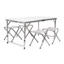 Conjunto plegable y portátil mesa y 4 sillas