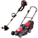 Chollo cortacesped y desbrozadora – Pack cortacésped+desbrozadora Ducati con batería de litio rojo/negro