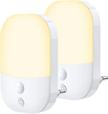 Chollo luz nocturna – Luz Nocturna Infantil, con sensor 5 Niveles de Brillo 3 Modos de Iluminación, Luz Noche LED Enchufe para Habitación, pack de 2 unidades