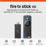 Amazon Fire TV Stick HD (Última generación), con TV en directo gratuita, mando por voz Alexa, controles de Hogar digital y reproducción en streaming HD