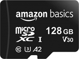 Chollo memoria SD 128gb – Amazon Basics – MicroSDXC, 128 GB, con Adaptador SD, A2, U3, velocidad de lectura hasta 100 MB/s