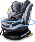 Reecle Silla de Coche Giratoria con ISOFIX  Grupo 0+/1/2/3