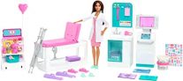 Chollo Barbie – Barbie Doctora con Clínica médica, muñeca con accesorios de medicina de juguete. Incluye juego de escayolas de plastilina (Mattel HFT68)