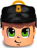 Chollo juguete – Pinypon Action – Contenedor de Policía Exclusivo, cabeza de Pinypon grande, caja con compartimentos para accesorios y figuras, incluye 4 muñecos de distintas profesiones, Famosa, (700017465)
