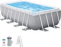 Piscina desmontable rectangular con depuradora prism frame INTEX 55243