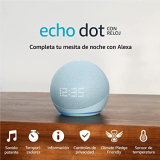 Echo Dot 5.ª generación Altavoz inteligente Bluetooth con reloj y Alexa 