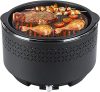 Barbacoa de Carbónsin Humo Portátil 34 x 22 cm. Ventilador Extraíble