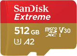 SanDisk Tarjeta microSDXC Extreme de 512 GB