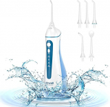 Chollo irrigador dental – Irrigador Bucal Portatil Profesional – Irrigador Dental con 5 Boquillas 4 Modos, IPX7 Impermeable Limpieza Dientes, Recargable para Limpieza Dental, Irrigadores bucales Electrico Portátil de Viaje