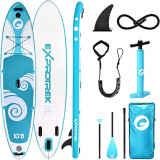 Chollo paddle surf – Tabla para Paddle Surf de Exprotrek, Asiento para Tabla Paddle Surf Hinchable, Set de Tabla para Sup, 8 Pulgadas de Espesor 150KG MÁX