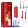 Irrigador Dental Voinee Care con 5 Boquillas  Recargable Limpieza Dientes
