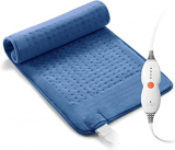 Chollo manta eléctrica – Almohadilla Térmica para Espalda, Cuello y Hombros, 4 Niveles de Calor y 1,5 Horas de Apagado Automático, Protección Contra Sobrecalentamiento