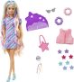 Barbie Totally Hair Pelo extralargo Estrella Muñeca con vestido y accesorios de estrellas para el pelo