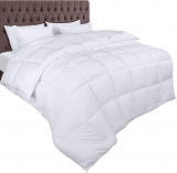 Chollo edredón – Utopia Bedding Edredón de Fibra 155×220 cm, Fibra Hueca siliconada, 1260 gramos (Blanco, Cama 80/90 – 155 x 220 cm)