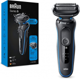 Chollo afeitadora Braún – Braun Series 5 Afeitadora Eléctrica Hombre, Máquina de Afeitar con EasyClean, uso en Seco y en Mojado, Recargable, Inalámbrica, 51-B1000s, Azul