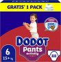 Dodot Pañales Bebé Activity Pants Talla 6 (+15 kg), 111 Pañales + 1 Pack de 48 Toallitas