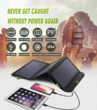 Chollo panel solar – ALLPOWERS-Panel Solar de 5V, 21W, batería integrada de 10000mAh, cargador Solar portátil, batería Solar resistente al agua para teléfono móvil al aire libre