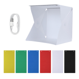 Chollo caja fotografía – Caja de luz plegable portátil para fotografía, luz LED para habitación, estudio fotográfico, tienda de campaña, softbox de fondo para cámara DSLR