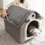 Cama suave para gatos