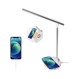 Lámpara de escritorio LED con cargador inalámbrico