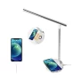 Lámpara de escritorio LED con cargador inalámbrico